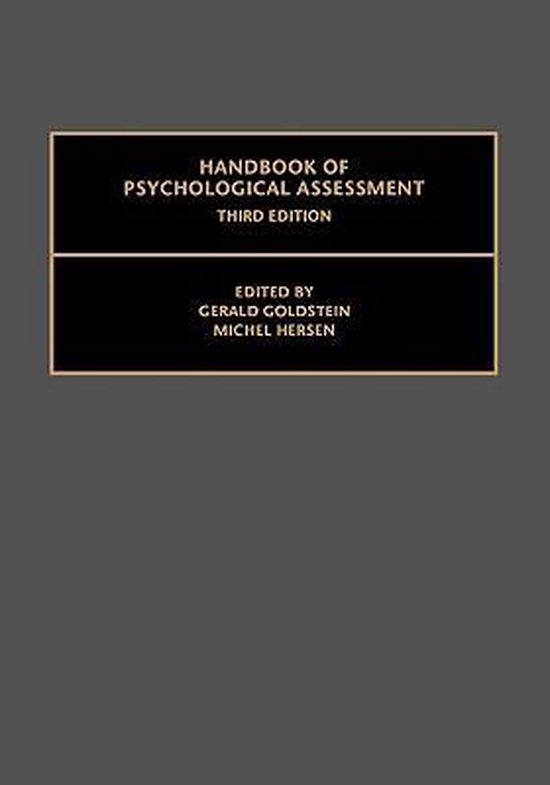 Handbook of Psychological Assessment - cover
