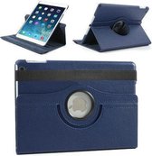 Donkerblauw lederen 360 graden smartcover hoes iPad Air