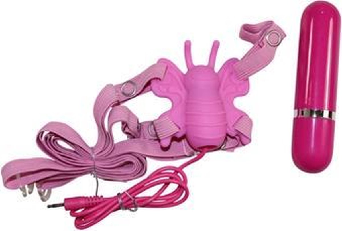 Goedkoopste You2Toys Roze oplegvibrator met bandjes