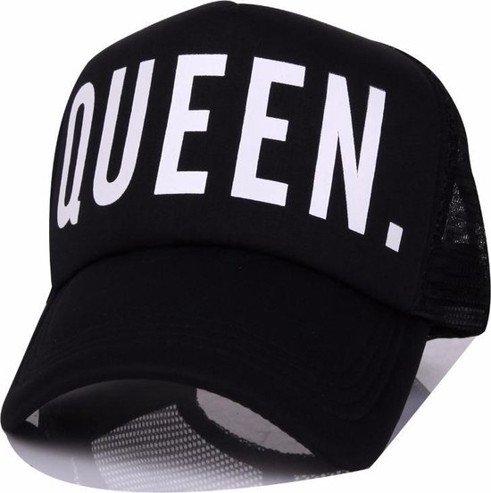Queen Trucker Pet - Black Urban Hiphop Rapper Snapback Baseball Cap - Dames  - Zwart / Wit | bol.com