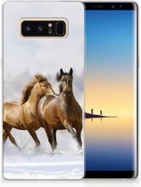 Protection Housse pour Samsung Galaxy Note 8 Coque Téléphone Les Chevaux