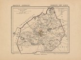Historische kaart, plattegrond van gemeente Almelo Ambt in Overijssel uit 1867 door Kuyper van Kaartcadeau.com