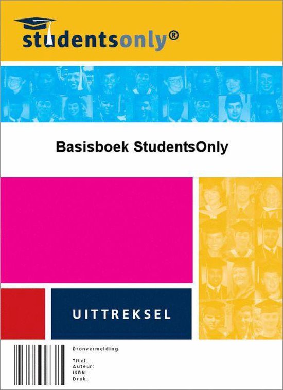 Cover van het boek 'Management van schoonmaakdienstverlening - uittreksel' van  StudentsOnly