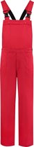 Yoworkwear Salopette polyester / coton rouge taille 116