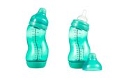 Difrax - Babyfles - Wide - 310 ml - Groen - 2 STUKS