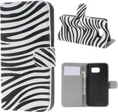 Samsung galaxy S6 zebra agenda wallet hoesje