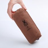 Etui - 18 cm - School Etui - Parijs - Paris - Canvas - Art - Bruin