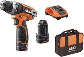 AEG BS12C2 Boor- en schroefmachine - 12V - Incl. 2 accu’s, lader en tas