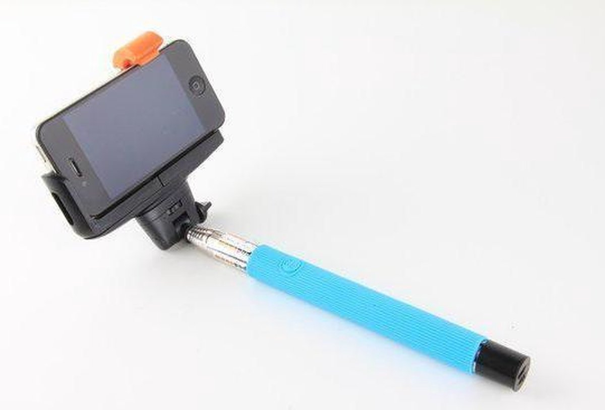 Selfie stick wireless bluetooth - blauw