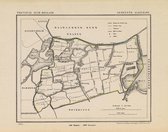 Historische kaart, plattegrond van gemeente Alkemade in Zuid Holland uit 1867 door Kuyper van Kaartcadeau.com