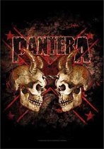 Pantera Stoffen deur of wand poster - Double Skull