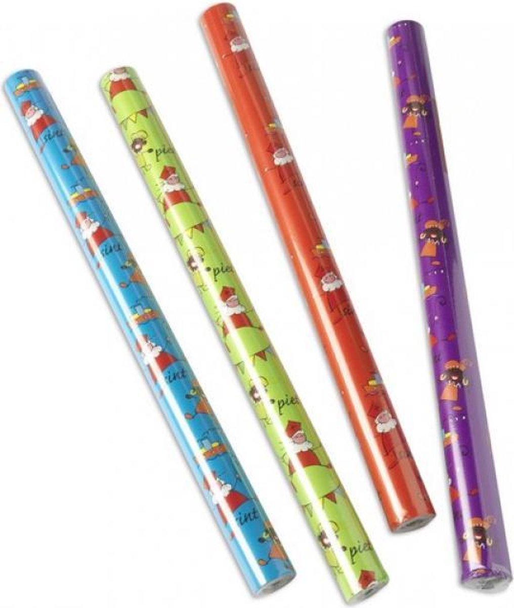 Sinterklaas Inpakpapier - 2.5m x 50cm - 10x rol op Prijzenvolger.com