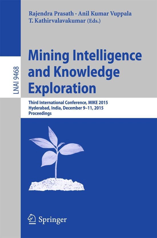 Springer Nature Proceedings Computer Science - Mining Intell ... - cover