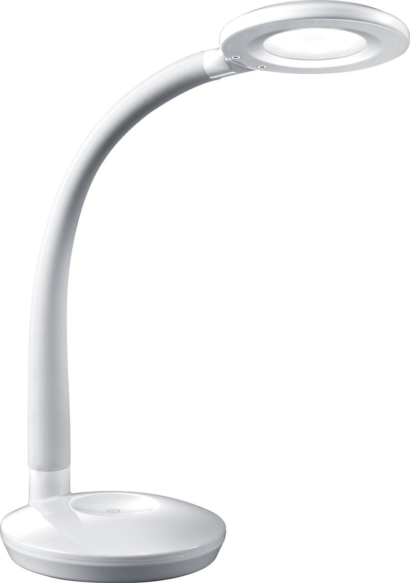 REALITY COBRA - Tafellamp - Bureaulamp - Wit - incl. 1x SMD 3,5 W - AAN/UIT touch - Sensor dimmer - Flexibel