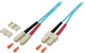 EFB Elektronik O7413.15 Glasvezel kabel 15 m OM3 SC Turquoise