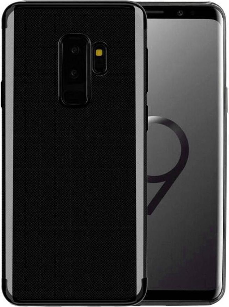 Hoesje Backcover Clear voor Samsung J6 (2018) Zwart