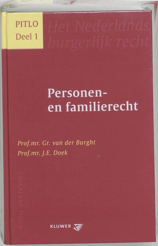 Cover van het boek 'Het Nederlands Burgerlijk Wetboek / 1 Personen- en familierecht / druk 12' van A. Pitlo en Gr. van der Burght