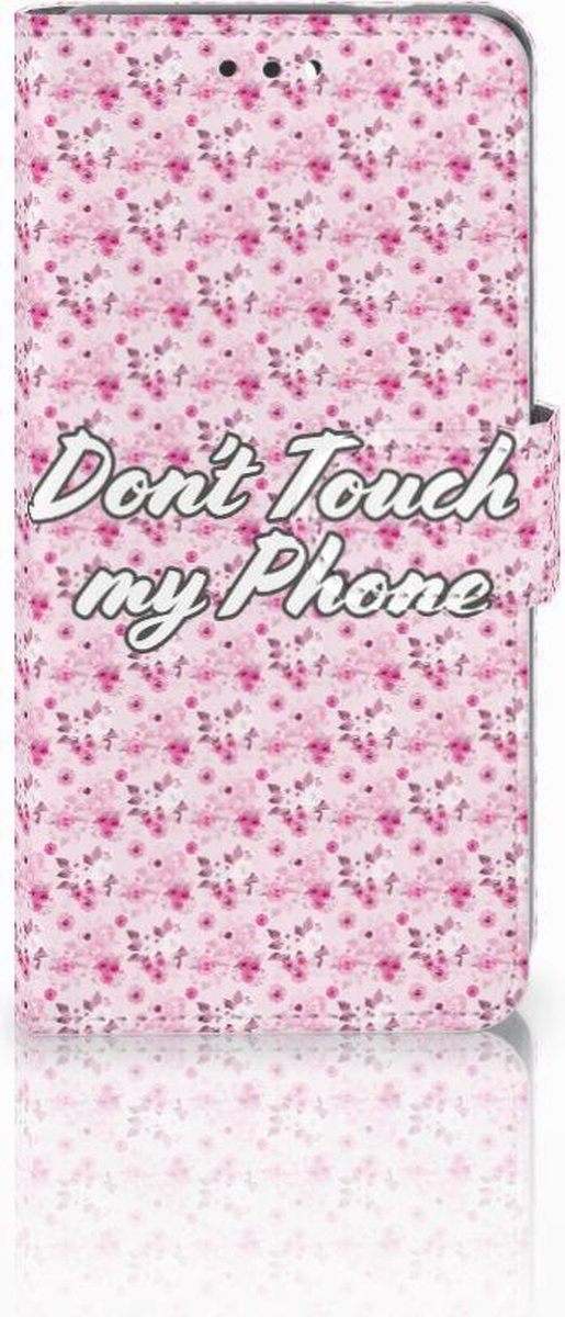 Nokia 3.1 (2018) Portemonnee Hoesje Flowers Pink DTMP