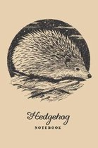 Hedgehog Notebook. Blank Lined Journal for Writing and Note Taking.