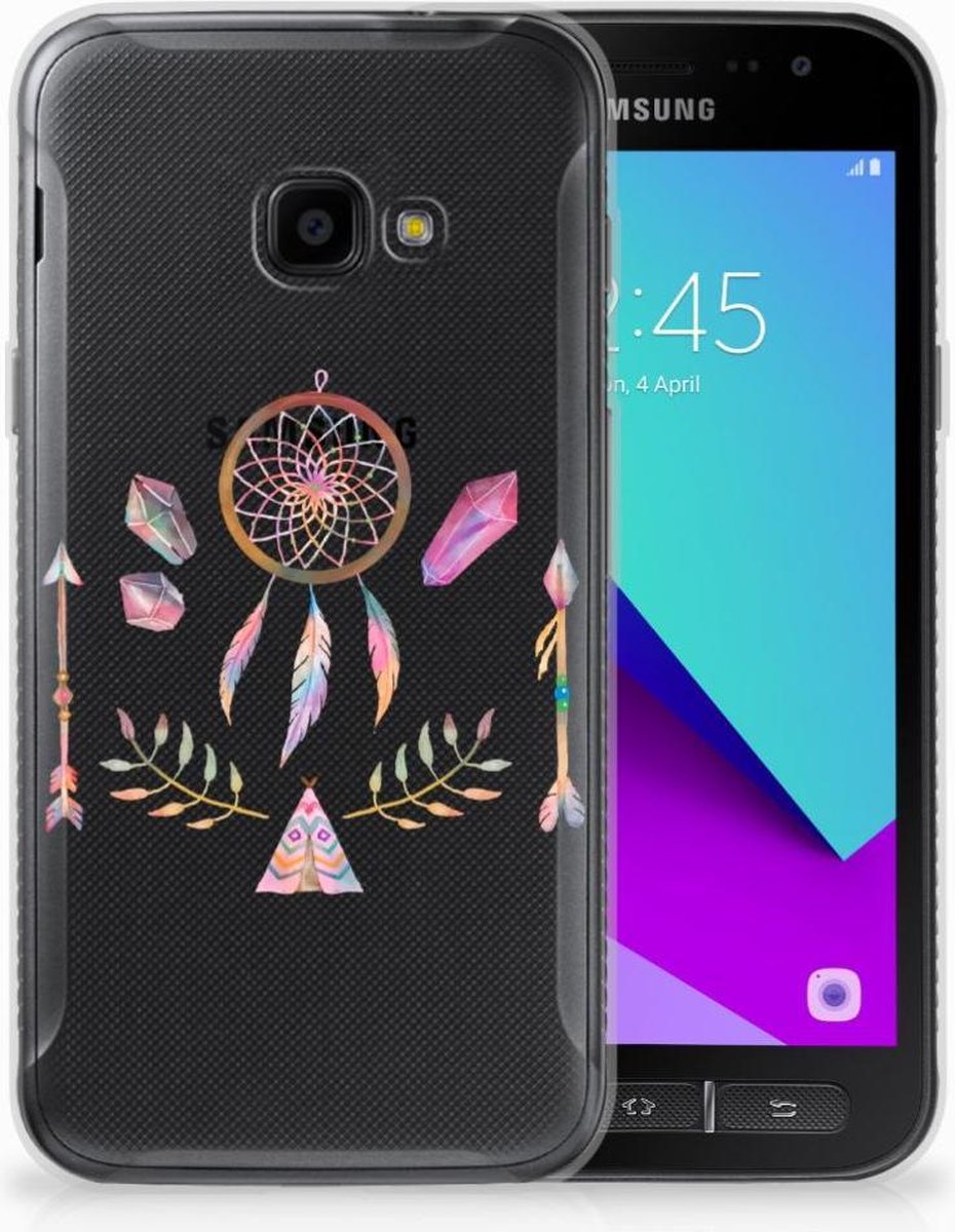 Samsung Galaxy Xcover 4 | Xcover 4s Telefoonhoesje met Naam Boho Dreamcatcher