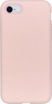 Liquid Silicone Back Cover + 9H Full Cover Screen Protector for iPhone 7 / 8 SE 2020 / SE 2022 _ Roze