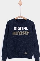 Tiffosi-jongens-trui, sweater-Glow in the dark-London-kleur: blauw-maat 110