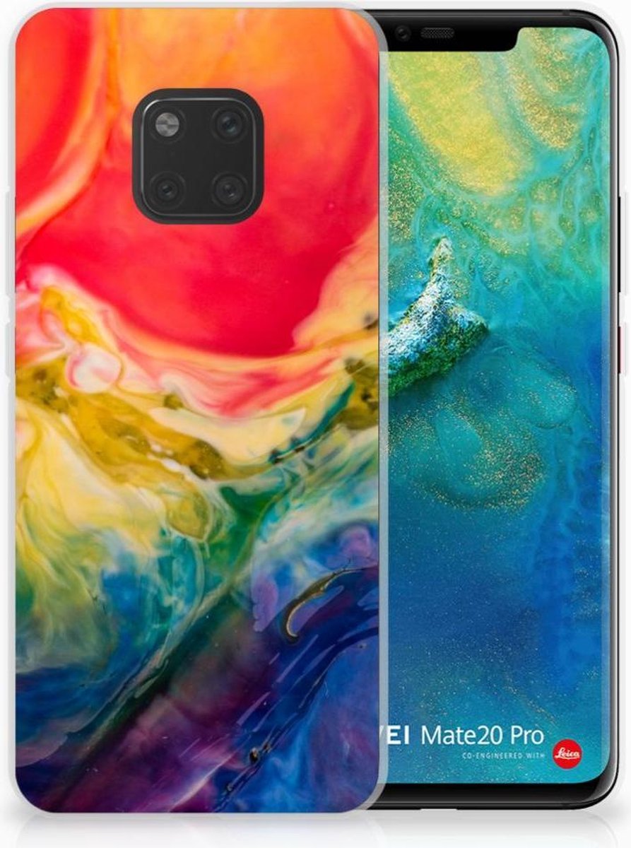 Hoesje maken Huawei Mate 20 Pro Watercolor Dark