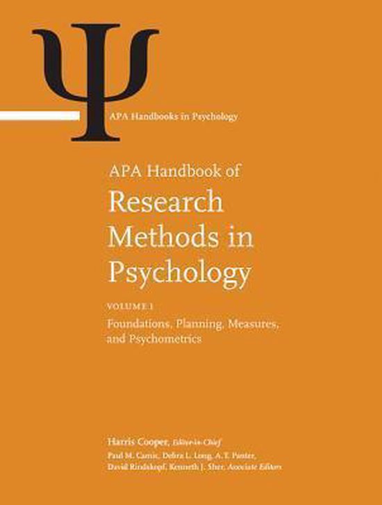APA Handbook Of Research Methods In Psyc - cover