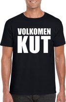 Volkomen kut tekst t-shirt zwart heren S