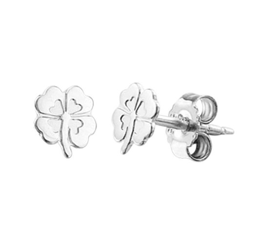 The Jewelry Collection Oreillettes Clover Poli / mat - Or blanc