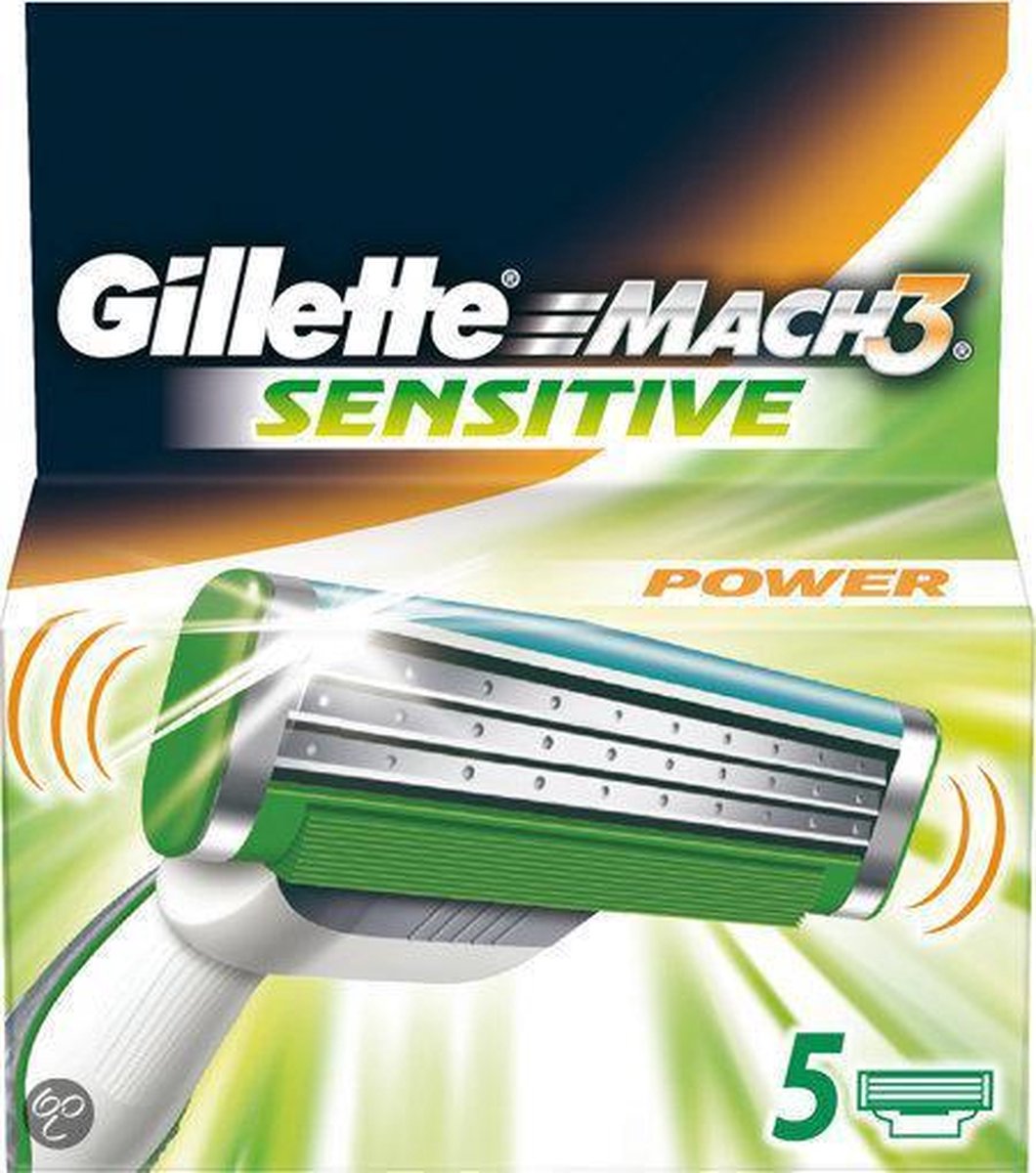 Lames de recharge Gillette Mach 3 Sensitive Power 5 | bol.com