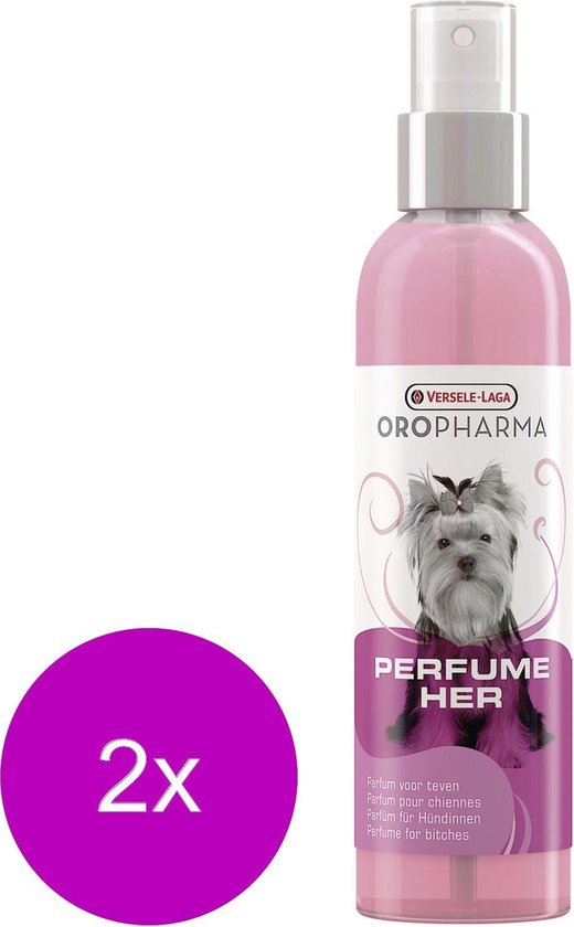 Versele-Laga Oropharma Perfume Her Eau De Toilet Teef - Hondenvachtverzorging - 2 x 150 ml