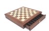 Afbeelding van het spelletje Luxe schaakset - Arabische stijl stukken klassiek hout met schaakbord opbergbox walnoot (met lade)