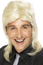 Pruik jaren 80 met matje