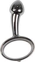 METALEN PROSTAAT DILDO - ZILVER KLEUR