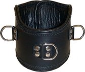 Mister b leather positioning collar - verstelbaar met gespen