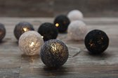 Raffia Lichtsnoer LED minibollen| Decorative Light chain | decoratie Led | Kerst | kerstboom | 16 stuks | div.Kleuren