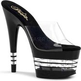 Pleaser Muiltjes -36 Shoes- ADORE-701LN Paaldans schoenen Zwart