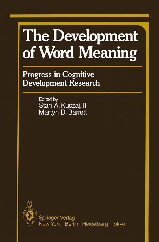 Social Sciences (R0) - The Development of Word Meaning - cover