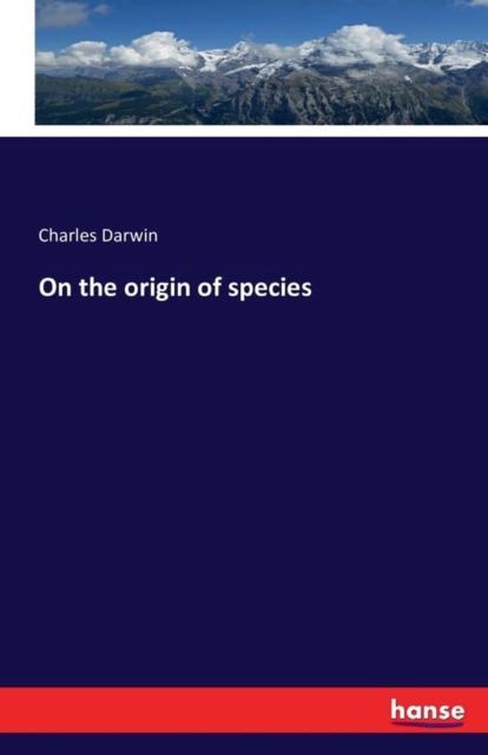 On the origin of species - cover