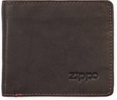 Lederen portemonnee creditcardhouder Zippo - Mokka