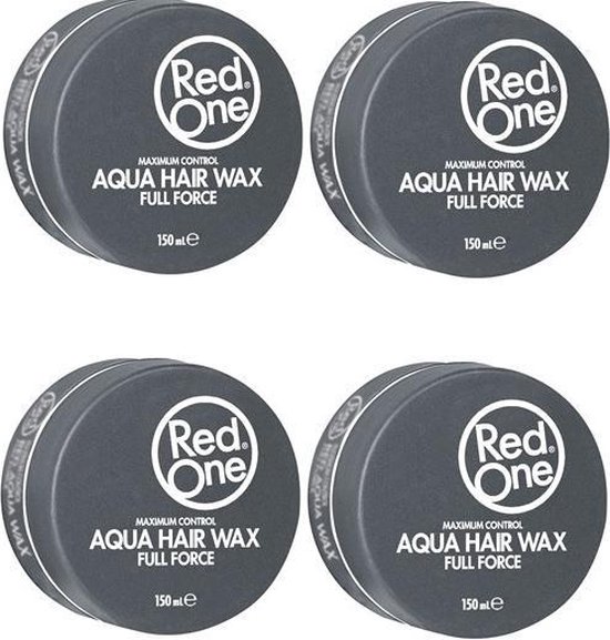Red One Black Aqua Hair Wax Full Force - 4x 150 ml