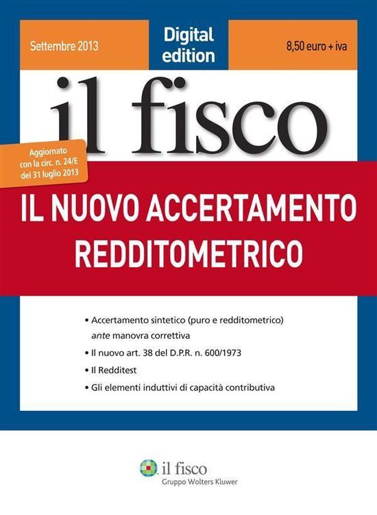 Il nuovo accertamento redditometrico - cover