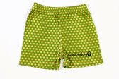 Ducksday - short - pyjama  short - elastische taille - stretch - katoen - unisex - Groen - Sterren -  Funky green – 4  jaar - promo