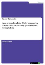 Ursachen und wichtige Förderungsaspekte des Alkoholkonsums bei Jugendlichen im Setting Schule