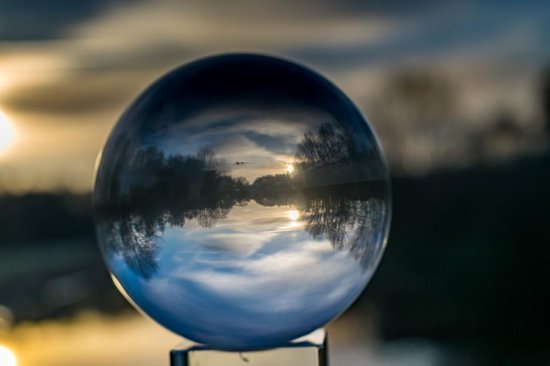 een miljard definitief waterstof Glazen bol - Kristallen bol, 10cm - Ideaal voor fotografie, feng shui of  als decoratie | bol.com
