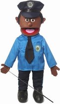 Handpop Politieagent donker Sillypuppets 25'' - Politie Speelgoed