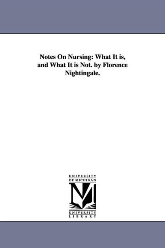 Notes On Nursing - cover
