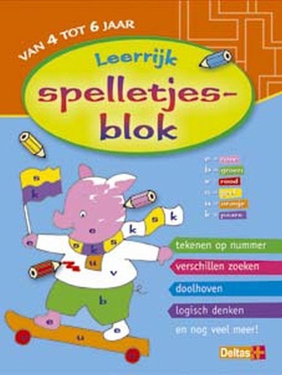 Cover van het boek 'Leerrijk spelletjesblok / van 4 tot 6 jaar' van  Onbekend