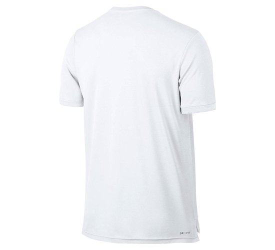 Nike Court Shirt Heren Sportshirt - Maat M - Mannen - wit/zwart | bol.com